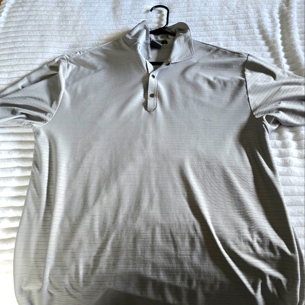 Nike Tiger Woods Platinum Golf Polo, Size Large